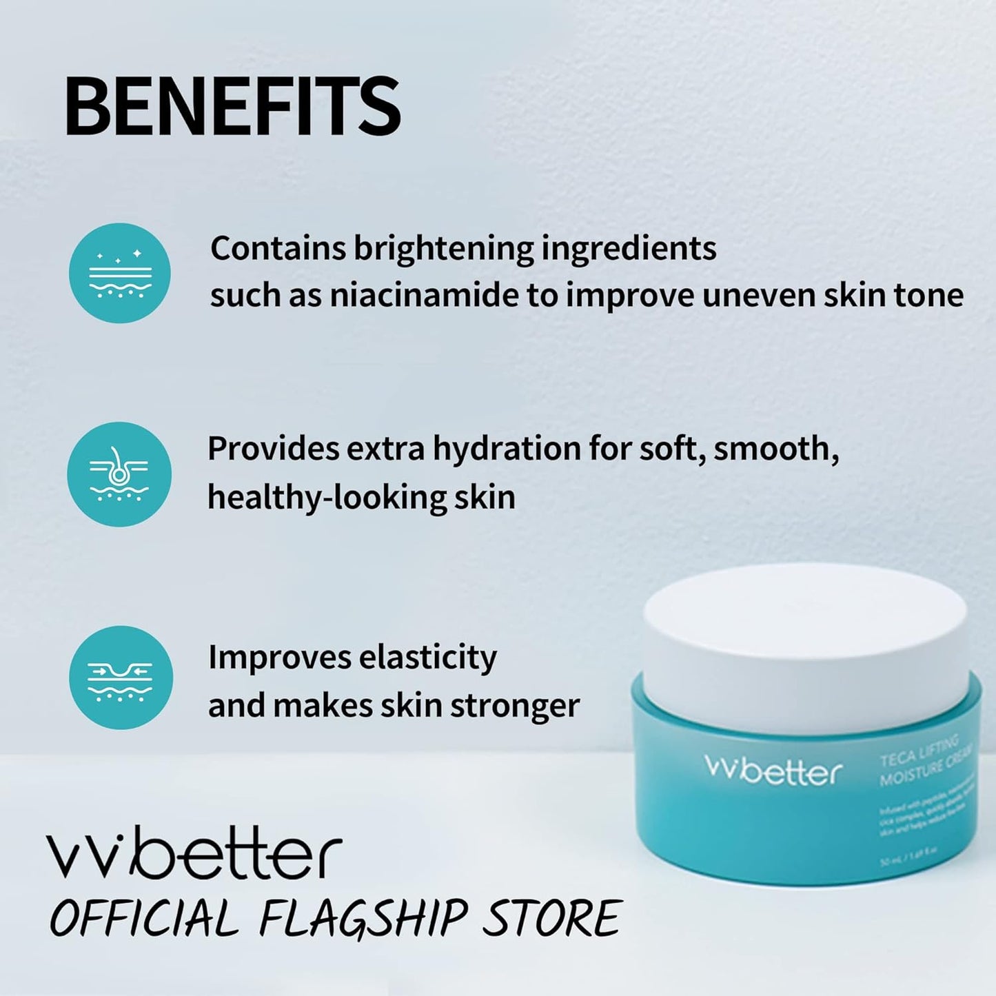 Crema hidratante facial intensiva con extracto de centella asiática, reafirmante e iluminadora, con adenosina y niacinamida, cuidado de la piel coreano - 50 ml