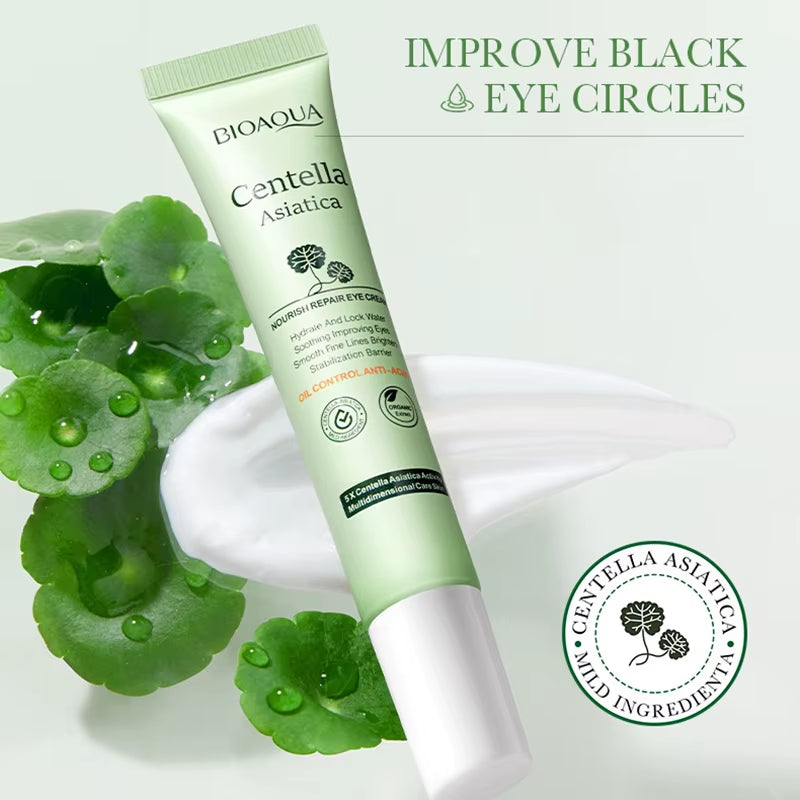 BIOAQUA Centella Asiatica Skin Care Sets Moisturizing Face Serum anti Dark Circles Eye Bags Eye Cream Travel Size Skin Care
